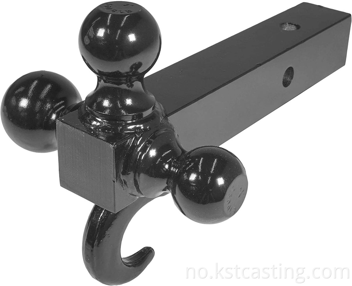 Kina Towing Parttriple Ball Trailer Hitch for mottakerbil Towing With Tow Hook Heavy Duty Three Ball Trailer Hitch With Hook